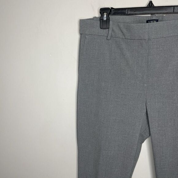 J.CREW Ruby Pants Women 14 Slim Cropped NEW Gray Stretch Twill J5292 - Picture 3 of 13